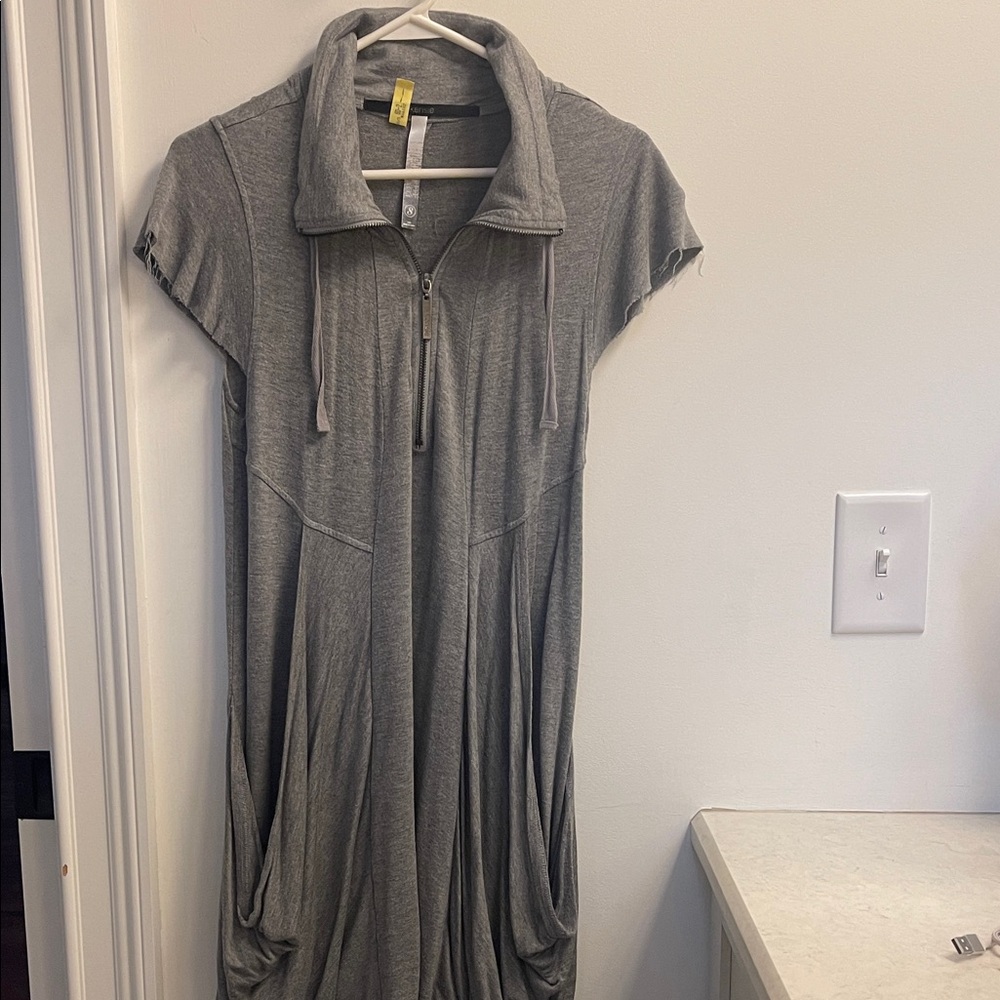 Kensie Gray Zip-Up Women's Dress